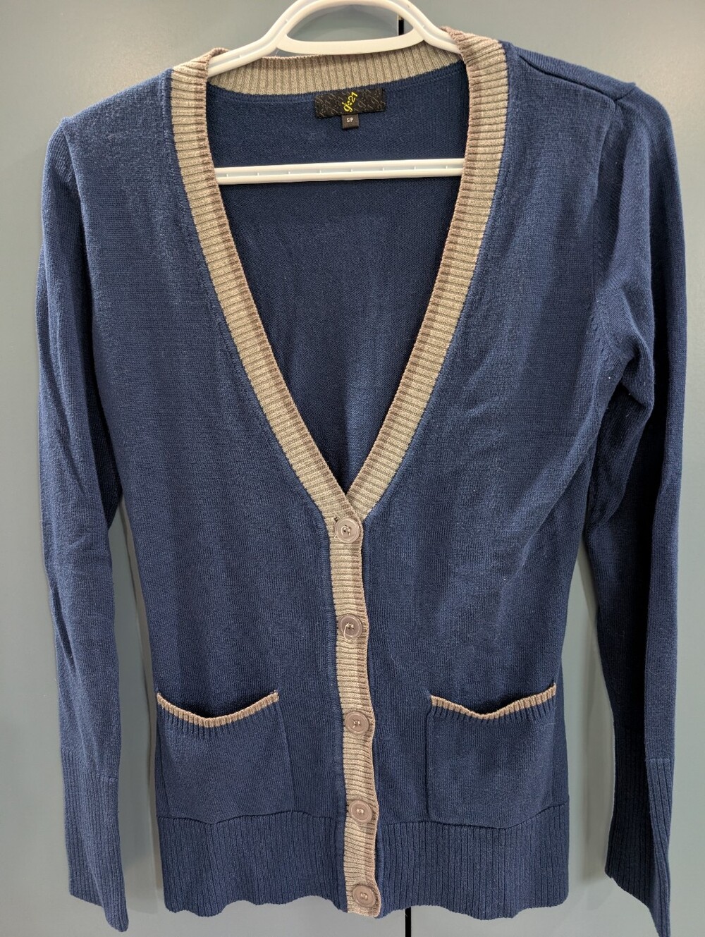 !!FREE WITH PURCHASE!! - G21 Blue Boyfriend Cardigan